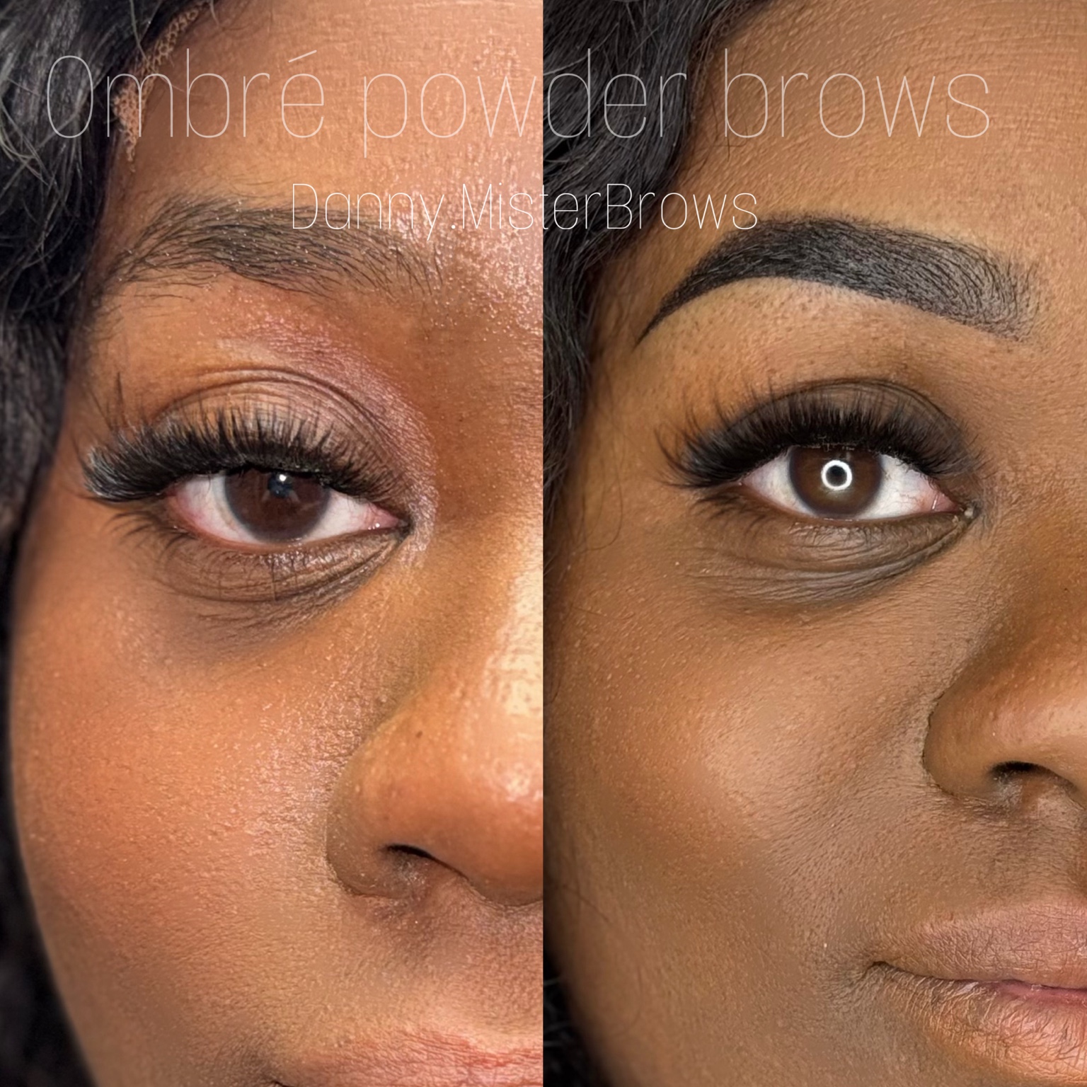 Permanent makeup before and after result 1
