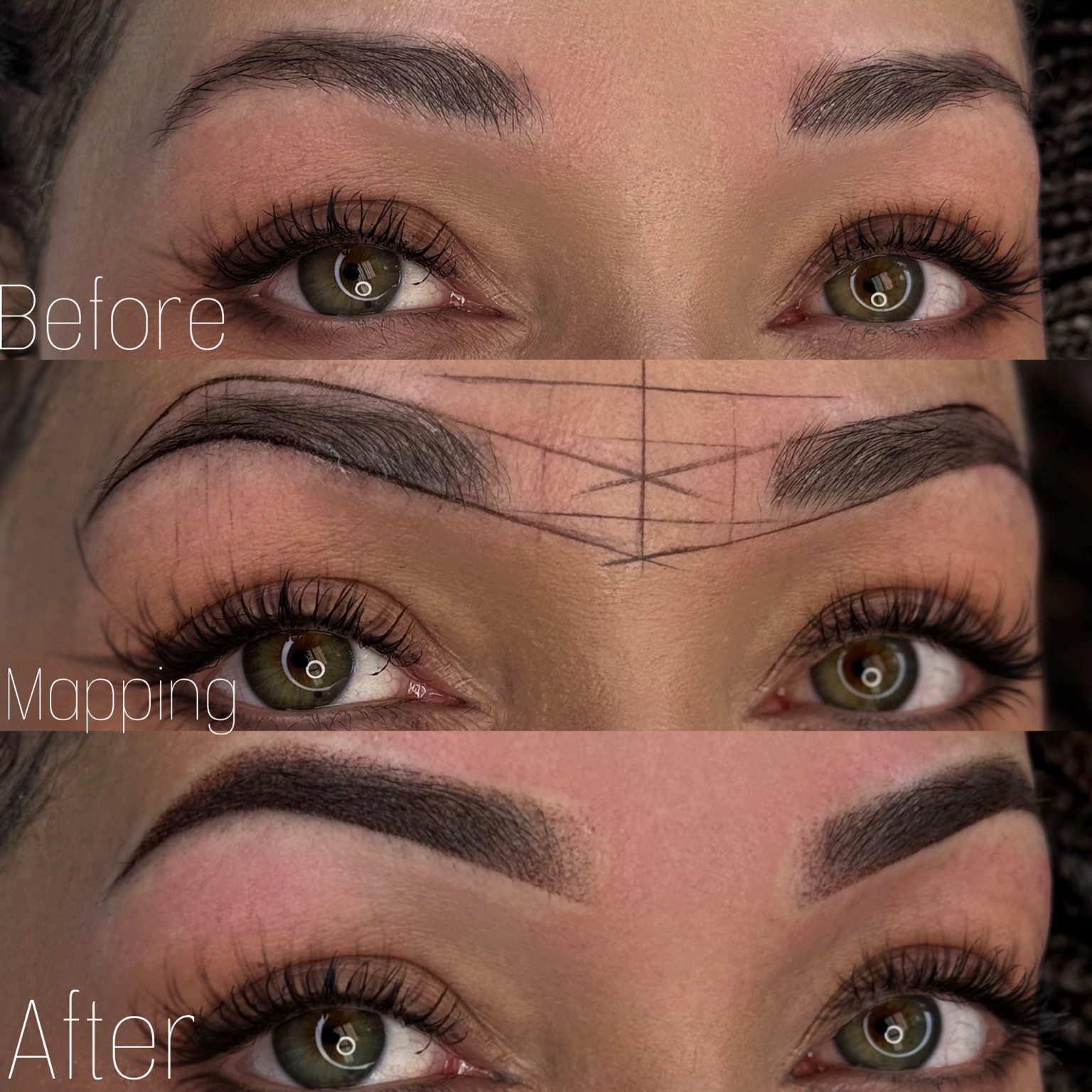 Permanent makeup before and after result 2